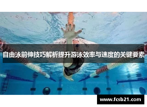 自由泳前伸技巧解析提升游泳效率与速度的关键要素